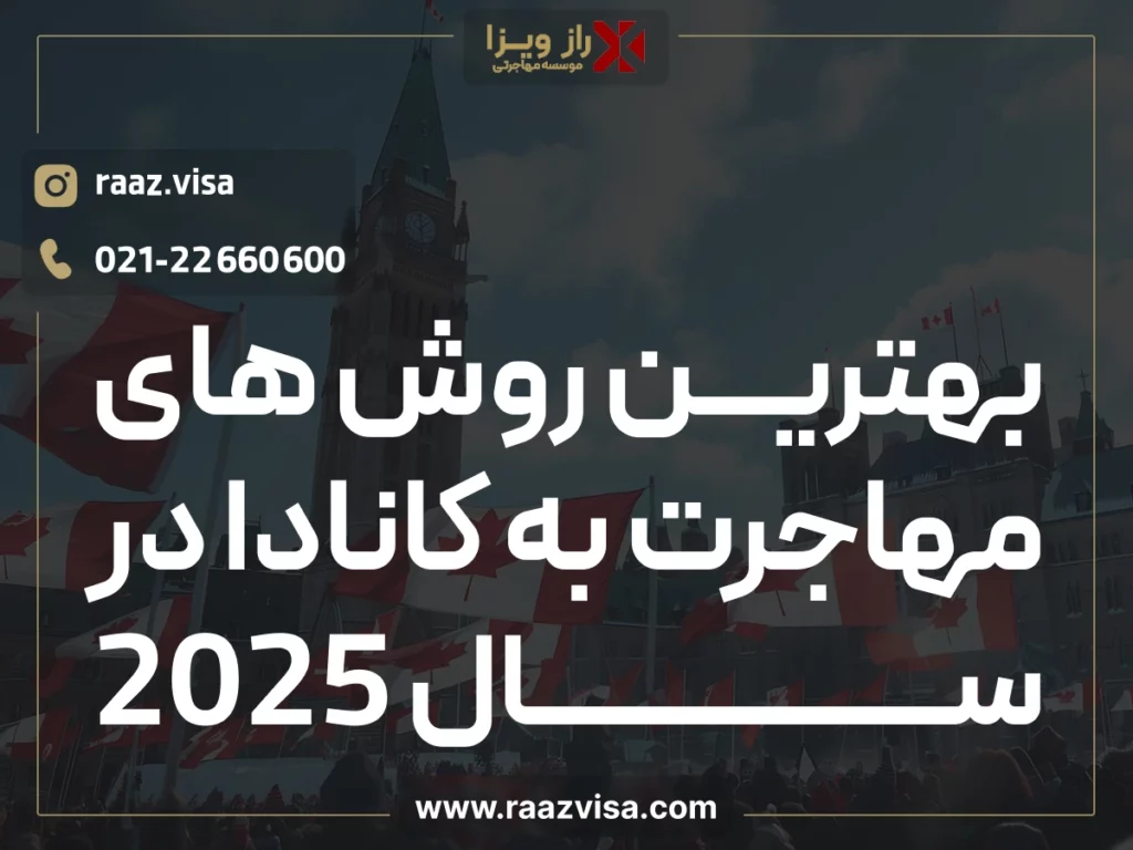 بهترین روش های مهاجرت به کانادا در سال 2025